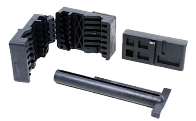 Picture of ProMag PM123A Lower Receiver Vise Block Set Black Polymer Rifle AR-15/M16 3 Pieces