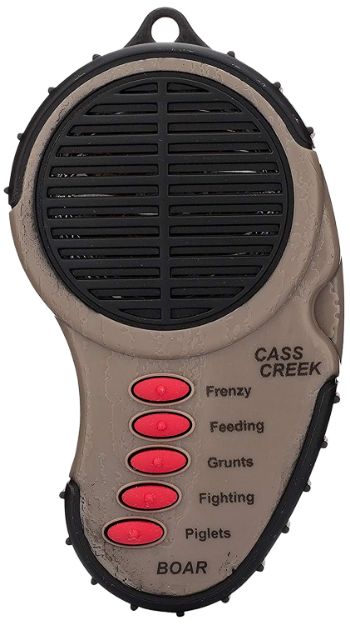 Picture of Cass Creek CC034 Ergo Electronic  Boar Call, 5 Authentic Sounds, Brown Plastic, Includes Belt Clip & External Speaker Input Jack