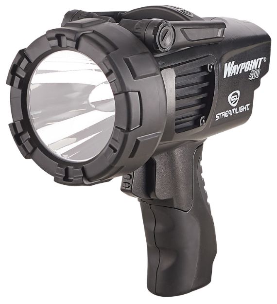 Picture of Streamlight 44911 WayPoint 400 38/600/1400 Lumens White LED Black Polycarbonate 1,265 Meters