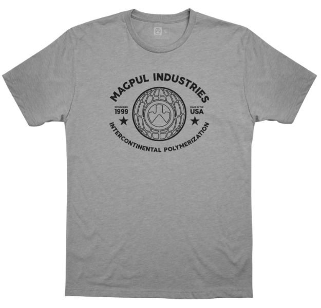 Picture of Magpul MAG1140-030-S Polymerization CVC  Athletic Gray Heather Short Sleeve Small