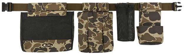 Picture of Drake Waterfowl DA1090016 Wingshooters Dove Belt Camo/Black Polyester Around the Waist Buckle Closure