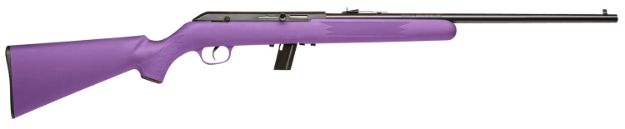 Picture of Savage Arms 40219 64 F Full Size 22 LR 10+1 21" Matte Black Carbon Steel Barrel, Grooved Receiver, Purple Fixed Synthetic Stock