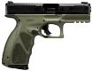 Picture of Taurus 1TS9SR041O TS9  Full Size 9mm Luger 17+1 4" Matte Black Steel Barrel, Matte Black Serrated Slide, OD Green Polymer Frame w/Picatinny Rail w/OD Green Polymer Grip W/Interchangeable Backstraps