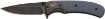 Picture of Browning 3220365 The Range  EDC Compact 2.75" Folding Drop Point, Plain Black Oxide Stonewashed 7Cr17MoV SS Blade, Black/Blue Aluminum/G10 Handle