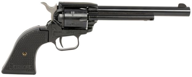 Picture of Heritage Mfg RR22B6PGHOL Rough Rider  22 LR 6 Shot, 6.50" Black Oxide Steel Barrel, Black Oxide Zinc Alloy Frame, Black Oxide Cylinder, Black Polymer Grip, Exposed Hammer