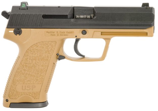 Picture of HK 81000356 USP9  TAC  9MM   3-10R FDE  NS V1