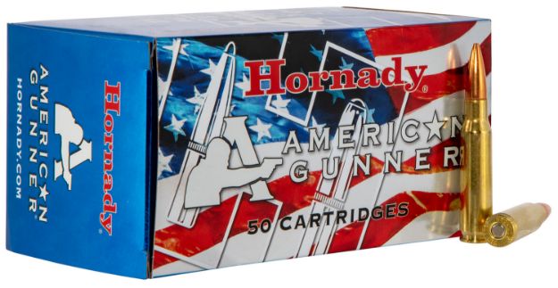 Picture of Hornady 80967 American Gunner  308Win 155gr Hollow Point Boat Tail 50 Per Box/10 Case