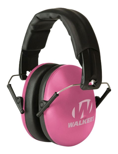 Picture of Walker's GWPYWFM2PNK Folding Muff  27 dB Over the Head Pink/Black Polymer Fits Youth/Women