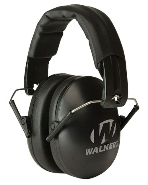 Picture of Walker's GWPYWFM2BLK Folding Muff  23 dB Over the Head Black Polymer Fits Youth/Women