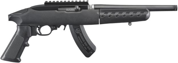 Picture of Ruger 4924 22 Charger Takedown 22 LR 15+1 10" Black Threaded Barrel, Black Polymer Frame, Black Picatinny Rail Receiver, Ergonomic Polymer Grip, Right Hand