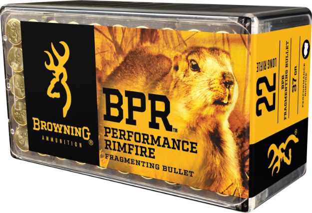 Picture of Browning Ammo B194122050 BPR Performance Rimfire  22LR 37gr Fragmenting 50 Per Box/20 Case