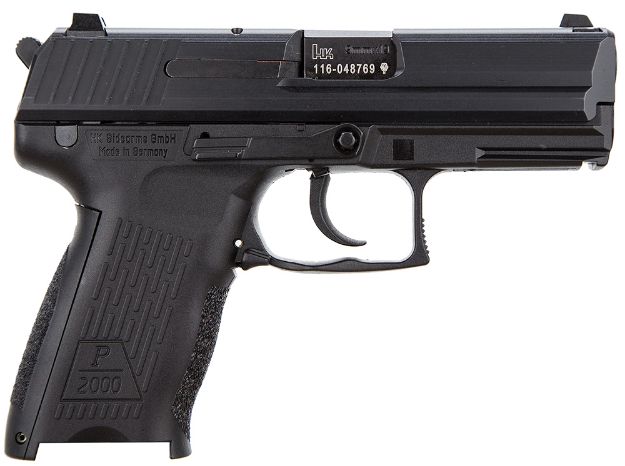 Picture of HK 81000041 P2000 V3 Full Size Frame 9mm Luger 13+1, 3.66" Black Steel Barrel, Serrated Steel Slide, Polymer Frame w/Picatinny Rail, Black Interchangeable Backstrap Grip, Ambidextrous