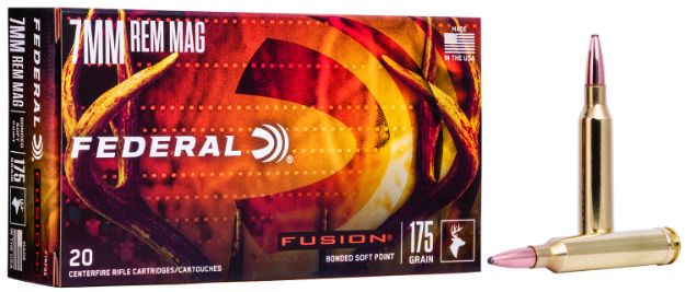 Picture of Federal F7RFS2 Fusion  7mmRem 175gr Bonded Soft Point 20 Per Box/10 Case