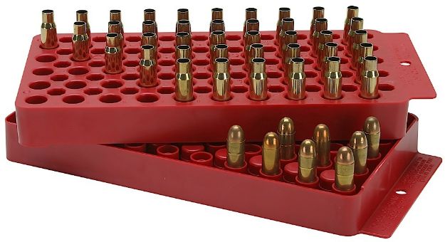 Picture of MTM Case-Gard LT150M30 Universal Loading Tray  Red Multi-Caliber Plastic 50rd