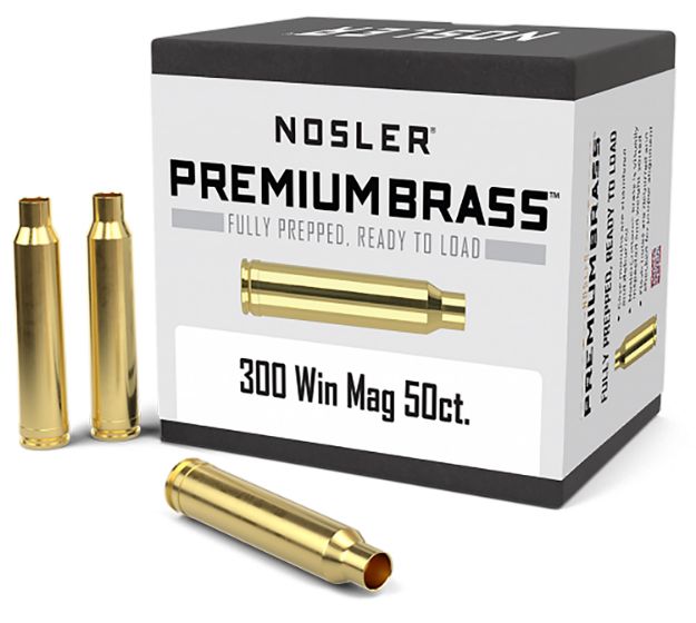 Picture of Nosler 10227 Premium Brass Unprimed Cases 300WinMag Rifle Brass 50/Box