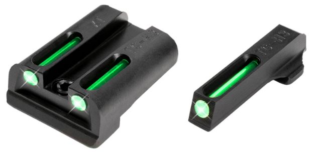 Picture of TruGlo TG131XT TFO  Green/Tritium/Fiber Optic Front Sight-Green/Tritium/Fiber Optic Rear Sight Springfield Armory XD