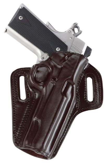 Picture of Galco CON266B Concealable  OWB Black Leather Belt Slide Fits 1911 Right Hand