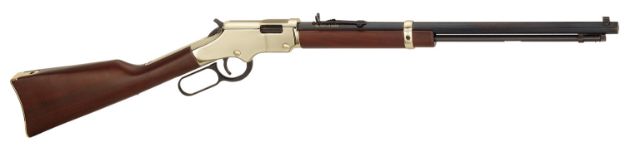 Picture of Henry H004V Golden Boy  17 HMR 12+1 20" Octagon Barrel Brasslite American Walnut Right Hand