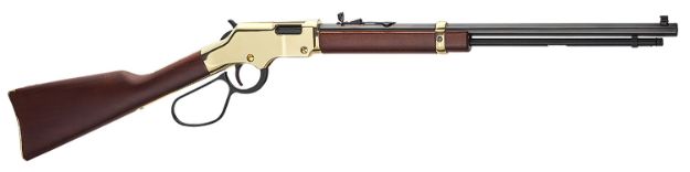 Picture of Henry H004VL Golden Boy Large Loop 17 HMR 12+1 20" American Walnut Brass Right Hand