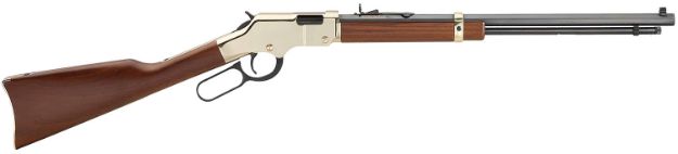 Picture of Henry H004M Golden Boy  22 WMR Caliber with 12+1 Capacity, 20.50" Blued Barrel, Brasslite Metal Finish & American Walnut Stock Right Hand (Full Size)