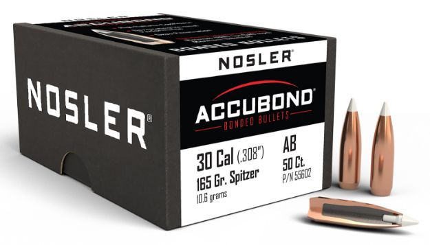 Picture of Nosler 55602 AccuBond  30Cal 165gr Spitzer Point 50/Box