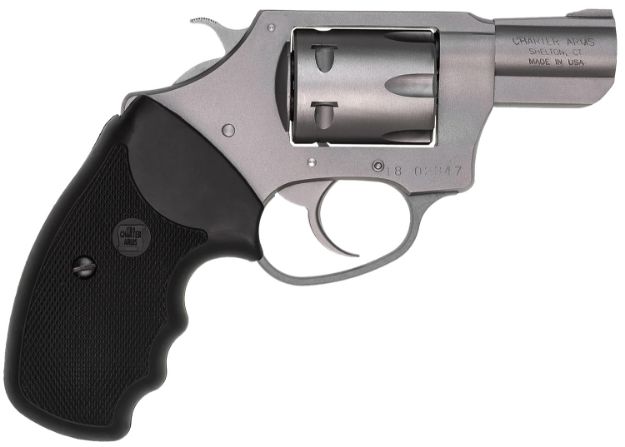 Picture of Charter Arms 72324 Pathfinder  Small 22 WMR, 8 Shot 2" Stainless Steel Barrel  & Cylinder, Anodized Aluminum Frame w/Black Finger Grooved Rubber Grip, Exposed Hammer