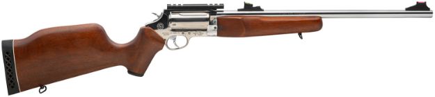 Picture of Rossi SCJ4510SS Circuit Judge  45 Colt (LC) Caliber or 410 Gauge with 5rd Capacity, 18.50" Barrel, Polished Stainless Metal Finish & Hardwood Monte Carlo Stock Right Hand (Full Size)