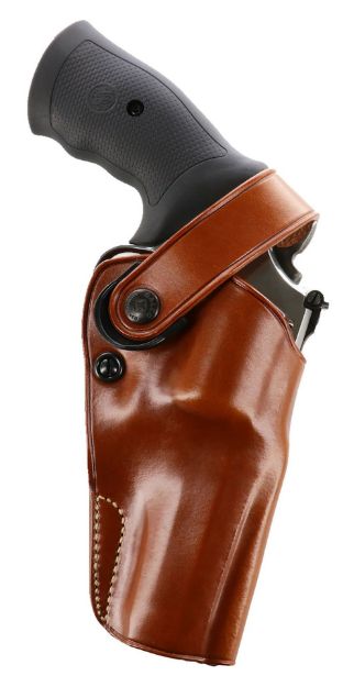 Picture of Galco DAO304 DAO  OWB Tan Leather Belt Slide Fits Taurus Judge Right Hand