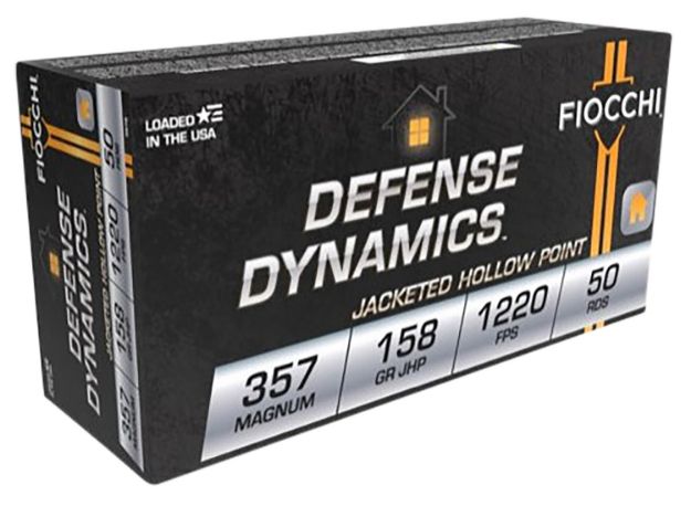 Picture of Fiocchi 357B Defense Dynamics  357Mag 158gr Jacketed Hollow Point 50 Per Box/20 Case