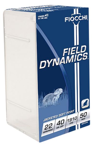 Picture of Fiocchi 22FWMA Field Dynamics Performance 22WMR 40gr Jacketed Soft Point 50 Per Box/40 Case