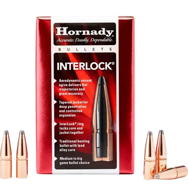 Picture of Hornady 2730 InterLock  270 Cal .277 130 gr Spire Point 100 Per Box/ 25 Case