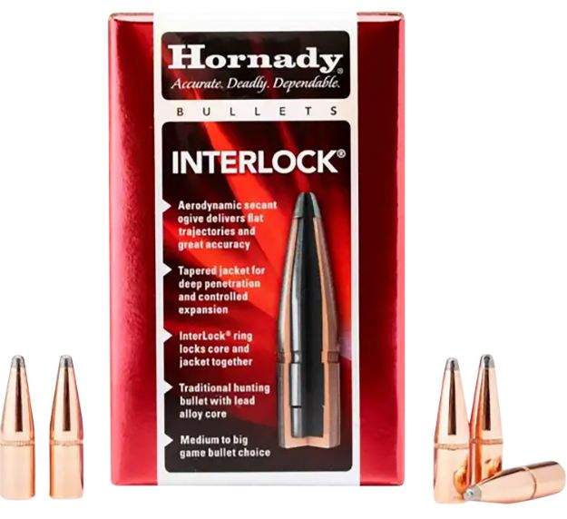 Picture of Hornady 2735 InterLock  270 Cal .277 140 gr Boat Tail Spire Point 100 Per Box/ 25 Case