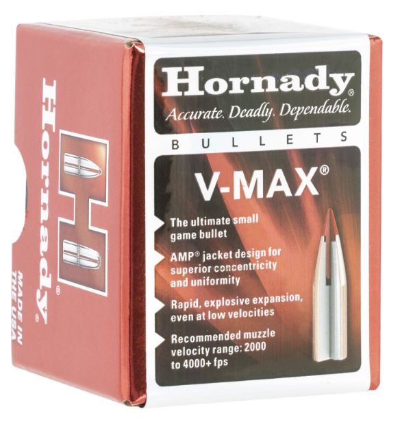 Picture of Hornady 21710 V-Max  17 Cal .172 20 gr V Max 100 Per Box/ 40 Case