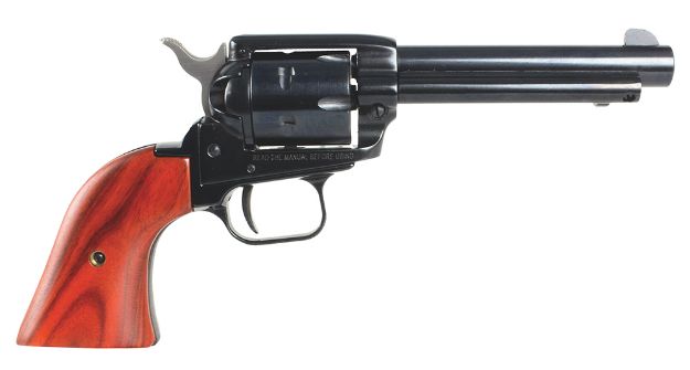 Picture of Heritage Mfg RR22B4 Rough Rider  22 LR 6 Shot, 4.75" Black Steel Barrel, Black Zinc Alloy Frame, Black Cylinder Cocobolo Grip, Hammer/Thumb Safety, Exposed Hammer