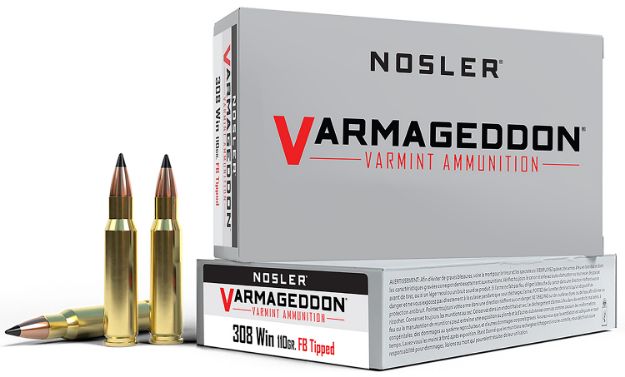 Picture of Nosler 40272 Varmageddon  308Win 110gr Flat Base Tipped 20 Per Box/10 Case