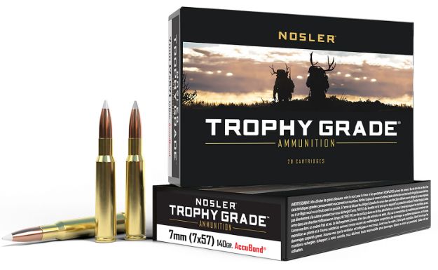 Picture of Nosler 47118 Trophy Grade  7x57mmMauser 140gr Nosler AccuBond 20 Per Box/10 Case