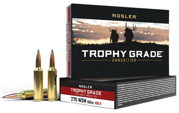 Picture of Nosler 60114 Trophy Grade Long-Range 270WSM 150gr Nosler Spitzer AccuBond Long Range 20 Per Box/10 Case