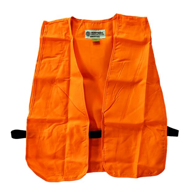 Picture of Hunters Specialties 02000 Safety Vest  Adult Orange Neoprene