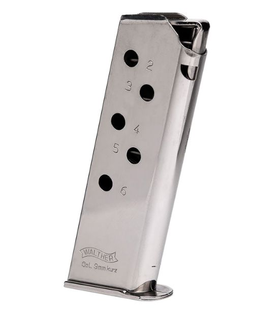 Picture of Walther Arms 2246009 PPK  6rd 380 ACP Stainless Steel