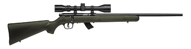 Picture of Savage Arms 26721 Mark II FXP 22 LR Caliber with 5+1 Capacity, 21" Barrel, Matte Blued Metal Finish & OD Green Synthetic Stock Right Hand (Full Size) Includes 3-9x40mm Scope