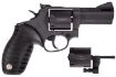 Picture of Taurus 2692031 692  9mm Luger, 38 Special +P or 357 Mag Caliber with 3" Ported Barrel, 7rd Capacity Cylinder, Overall Matte Black Finish Steel & Black Ribber Grip Includes 2 Cylinders