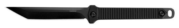 Picture of Kershaw 4008X Dune  3.80" Fixed American Tanto Plain Black Oxide 3Cr13MoV SS Blade Black Glass-Filled Nylon Handle Includes Lanyard/Sheath