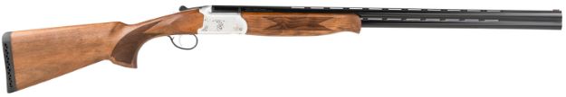 Picture of TriStar 33116 Trinity LT O/U 28 Gauge 28" 2rd 2.75" Silver Engraved Aluminum Rec Turkish Walnut Stock Right Hand (Full Size) Includes 5 MobilChoke