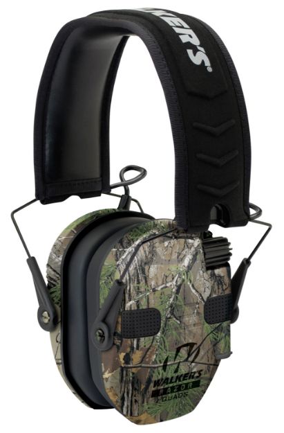 Picture of Walker's GWPRSEQMCMO Razor Slim Electronic Muff 23 dB Over the Head Realtree Xtra/Black Polymer