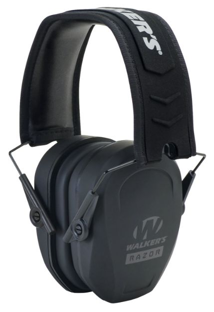 Picture of Walker's GWPRSMPAS Razor Slim Passive Muff 27 dB Over the Head Black Polymer