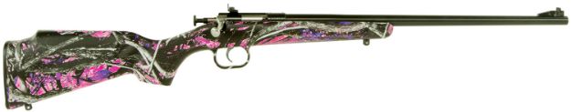 Picture of Crickett KSA2160 Youth  22 LR 1rd 16.12" Barrel & Receiver, Fixed Front/Adjustable Rear Peep Sight, Hydro Dipped Muddy Girl Synthetic Stock w/11.5" LOP, Rebounding Firing Pin Safety