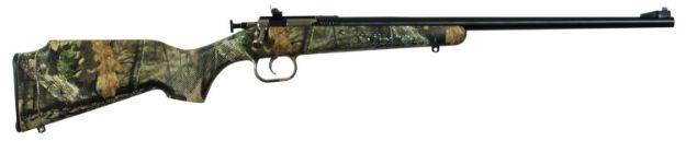 Picture of Crickett KSA2163 Youth  22 LR 1rd 16.12" Blued Barrel & Receiver, Fixed Front/Adjustable Rear Peep Sight, Hydro Dipped Mossy Oak Break-Up Synthetic Stock w/11.5" LOP, Rebounding Firing Pin Safety