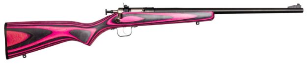 Picture of Crickett KSA2225 Youth  22 LR 1rd 16.12" Blued Barrel & Receiver, Fixed Front/Adjustable Rear Peep Sights, Pink/Black Laminate Stock w/11.5" LOP, Rebounding Firing Pin Safety