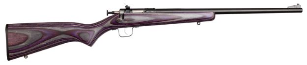 Picture of Crickett KSA2227 Youth  22 LR 1rd 16.12" Blued Barrel & Receiver, Fixed Front/Adjustable Rear Sights, Purple Laminate Stock w/11.5" LOP, Rebounding Firing Pin Safety