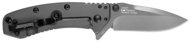 Picture of Kershaw 1555TIX Cryo  2.75" Folding Drop Point Plain Gray TiN 8Cr13MoV SS Blade Gray PVD Stainless Steel Handle Clamshell Packaging